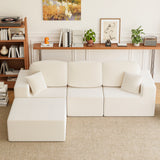 Homall L-shaped Multi-person Boneless Sectional Couches and Sofas Modular Sectional No Assembly Required Living Room Sofa Furniture Sets