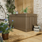 Homall 82 Gallon Outdoor Storage in Resin Deck Box