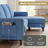 Homall Cloud Modular Sectional Sofa 3 Seat L-Shaped Cloud Oversized Sofa Couch for Living Room, Apartment and Small Space