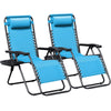 Lacoo Zero Gravity Chair Patio Outdoor Foldable Lawn Lounge Chair Reclining Chair with Adjustable Pillow Pack of 2
