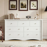 Homall 45'' Tall 5 Drawers Wooden Dresser for Bedroom, Modern Storage Chest of Drawers