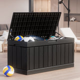 Homall 82 Gallon Outdoor Storage in Resin Deck Box Lockable Deck Box