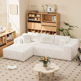 Homall 108" Sectional Sofa Boneless Cloud Couch with L-Shape Chaise Modular Sofa Couch with Deep Seat No Assembly for Living Room,Studio,Apartment