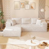 Homall 108" Sectional Sofa Boneless Cloud Couch with L-Shape Chaise Modular Sofa Couch with Deep Seat No Assembly for Living Room,Studio,Apartment