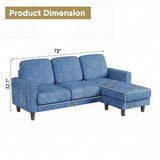 Homall Cloud Modular Sectional Sofa 3 Seat L-Shaped Cloud Oversized Sofa Couch for Living Room, Apartment and Small Space