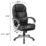 HOMALL Faux Leather High-Back Executive Office Desk Chair with Armrests