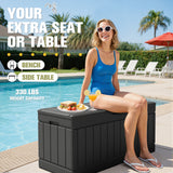 Homall 82 Gallon Outdoor Storage in Resin Deck Box Lockable Deck Box