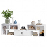 Homall Modular TV Stand, Adjustable Entertainment Center Up to 76 Inches with Storage Cabinet, Stackable Media Console for Living Room, Bedroom and Small Spaces