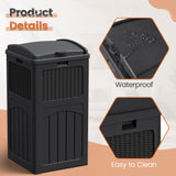 Homall Homes & Gardens 36 Gallon Trash Can Plastic Kitchen Trash Can