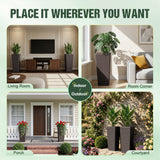 Homall 25" Tall Plastic Planter Set of 2 with Inside Pots, Drainages, for Outdoor and Indoor