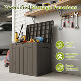Homall 31 Gallon Outdoor Deck Box In Resin with Seat, Black