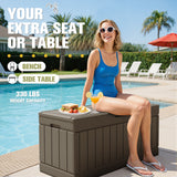 Homall 82 Gallon Outdoor Storage in Resin Deck Box Lockable Deck Box