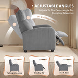 Homall Recliner Chair with Padded Seat Corduroy Electric Ergonomic Adjustable Power Recliner Chair for Living Room Bedroom