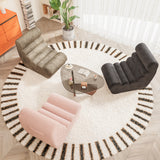 Homall Teddy Plush Lounge Sofa and Bean Bag chair, Adult Comfortable Pure Sponge Filled Lounge Chair, Suitable for Living Room and Bedroom