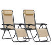 Homall Outdoor Zero Gravity Chair Patio Recliner Chaise Lounge with Adjustable Headrest and Tray for Storage, Pack of 2,Brown