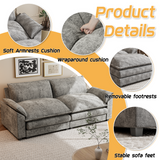 Homall 80" W Loveseat Sofa with Soften Arms for Small Spaces Loveseat Sleeper Couches for Living Room
