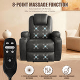 Homall Power Lift Recliner Chair PU Leather for Elderly with Massage , Black