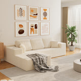 Homall 108" Cloud Sectional Sofa, Boneless Couch with L-Shape Chaise, Modular Couch with Deep Seat, No installation for Living Room & Apartment