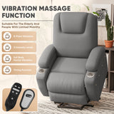 Homall Power Lift Recliner with Eight Vibrating Massages Ergonomic Single Sofa with Side Pocket and Soft Corduroy for Elderly