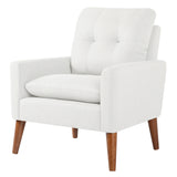 Homall Accent Chair Modern Fabric Upholstered Arm Chair Wood Legs Lounge Chair for Living Room