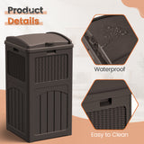 Homall Homes & Gardens 36 Gallon Trash Can Plastic Kitchen Trash Can