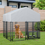 Homall Outdoor Dog Cage for Small/Medium/Large Dogs Dog Kennel with UV-Resistant Waterproof Roof Cover for Outside Heavy Duty Dog Fence