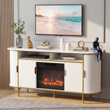Homall Fireplace TV Stand for TVs up to 70 Inch, Modern Electric Fireplace TV Console, Media Entertainment Center with Storage Cabinets for Living Room