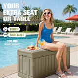 Homall 82 Gallon Outdoor Storage in Resin Deck Box Lockable Deck Box