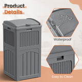Homall Homes & Gardens 36 Gallon Trash Can Plastic Kitchen Trash Can