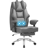 Homall High Back Executive Office Chair, Big and Tall PU Leather Executive Chair with Footrest – Ergonomic Reclining Computer Desk Chair, Black