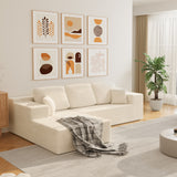 Homall 108" Cloud Sectional Sofa, Boneless Couch with L-Shape Chaise, Modular Couch with Deep Seat, No installation for Living Room & Apartment