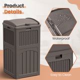 Homall Homes & Gardens 36 Gallon Trash Can Plastic Kitchen Trash Can