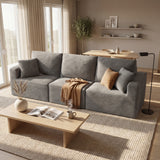 Homall Modular Corduroy Sofa, Sectional Couch with Convertible Modules, Modern Minimalist Sofa Set for Living Room, Freely Combinable Sofa Furniture