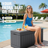 Homall 82 Gallon Outdoor Storage in Resin Deck Box Lockable Deck Box