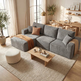 Homall Modular Corduroy Sofa, Sectional Couch with Convertible Modules, Modern Minimalist Sofa Set for Living Room, Freely Combinable Sofa Furniture