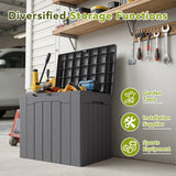 Homall 31 Gallon Outdoor Deck Box In Resin with Seat, Black