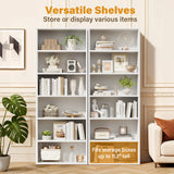 Homall 6-Shelf Standing Bookcase, Sturdy Storage for Home Office, Living Room
