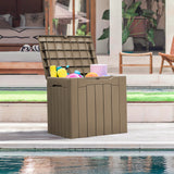 Homall 31 Gallon Outdoor Deck Box In Resin with Seat