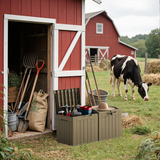 Homall 31 Gallon Outdoor Deck Box In Resin with Seat, Black