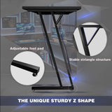 Homall L-Shaped Gaming Desk 51 Inches Corner Office Gaming Desk with Removable Monitor Riser, Classical Black