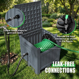 Homall Hose Reel, with Hose Guide, 180 ft Hose Capacity, Hose Hideaway Garden Hose Reel