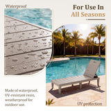 Homall Outdoor Chaise Lounge Chairs Set of 2, 5-Position Adjustable Waterproof Patio Outdoor Chaise Lounge
