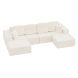 Homall L-shaped Multi-person Boneless Sectional Couches and Sofas Modular Sectional No Assembly Required Living Room Sofa Furniture Sets