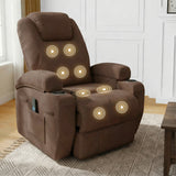 Homall 360° Swivel Rocking Recliner Massage Oversized Singal Sofa For Living Room Ergonomic High Backrest and Adjustable Recliner