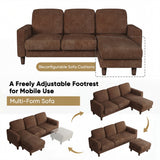Homall Cloud Modular Sectional Sofa 3 Seat L-Shaped Cloud Oversized Sofa Couch for Living Room, Apartment and Small Space