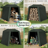 Homall Storage Tent Outdoor Portable Shelter Shed for Motorcycle, Waterproof and UV Resistant, Anti-Snow Carport with Rolled up Zipper Doors and Vents