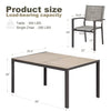 Homall 7 Piece Outdoor Dining Set for 6, Patio Table and Chairs Set with Textilene, Stackable Breathable Mesh Chairs, All-Weather Patio Furniture for Backyard Deck Poolside