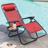 Lacoo Zero Gravity Chair Patio Outdoor Foldable Lawn Lounge Chair Reclining Chair with Adjustable Pillow Pack of 2
