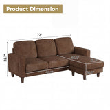 Homall Cloud Modular Sectional Sofa 3 Seat L-Shaped Cloud Oversized Sofa Couch for Living Room, Apartment and Small Space