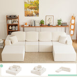 Homall L-shaped Multi-person Boneless Sectional Couches and Sofas Modular Sectional No Assembly Required Living Room Sofa Furniture Sets